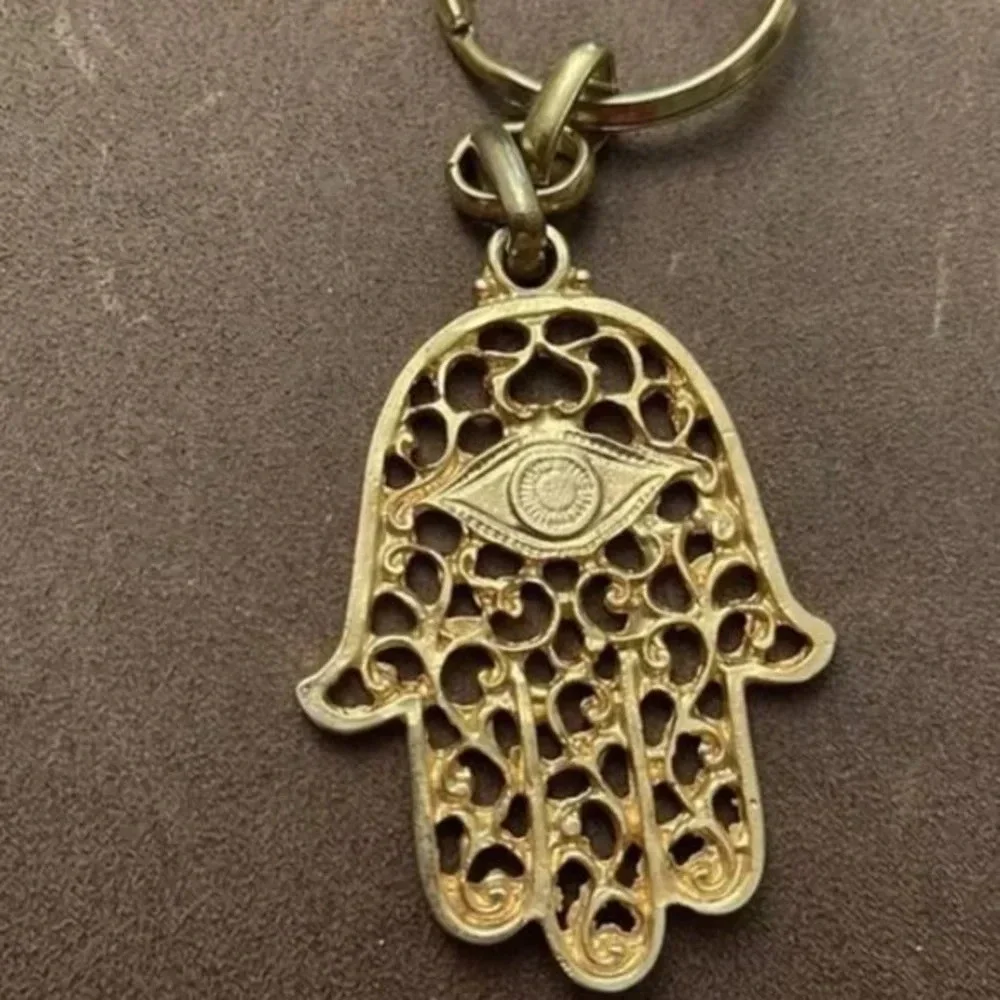 Evil Eye Hamsa Keychain 🧿